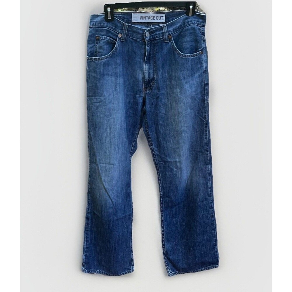 Gap 1969 Vintage Cut Epoque Relaxed Fit Straight Leg Denim Jeans Mens 31x30 Blue